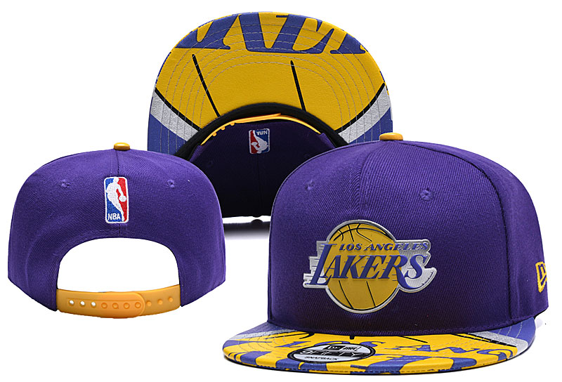 NBA Los Angeles Lakers Stitched Snapback Hats 013